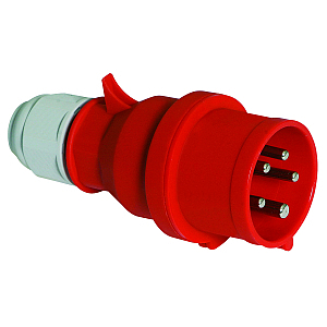 Вилка кабельная 16А 5п(3P+N+PE) 6ч, 400-415В, IP44 Quick-Connect Bals 2136