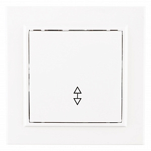 Выключатель одноклавишный Минск скрытой установки проходной 10А белый ERV10-025-10 EKF