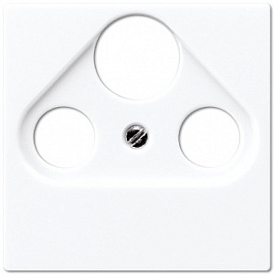 Панель лицевая для розетки TV+FM+SAT телевизионной + радио + спутник универсальной Ecoprofi белый A5