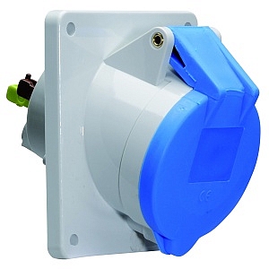 Розетка встраиваемая наклонная 16A 3п(2P+PE) 6ч, 230-250В, IP44 74х62 Quick-Connect Bals 12772 РКБ