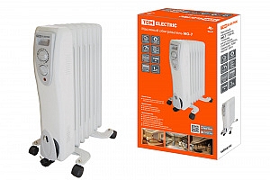 Масляный обогреватель мО-7 1500Вт 7 секций регул.мощн. (550/950/1500 Вт) термостат SQ2501-0901 TDM