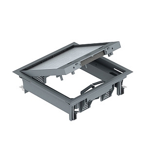 Лючок GES4-2U (универсальный) 6xModul45 (полиамид,серый) 7405145   OBO Bettermann