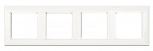 Рамка для розеток и выключателей 4 поста Ecoprofi белый EP484WW JUNG