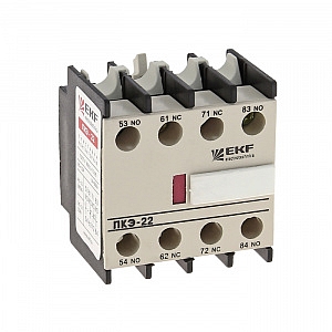 Приставка контактная ПКЭ-22 2NO+2NC для КМЭ и КТЭ (ctr-sc-25)  EKF