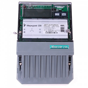 Счетчик электроэнергии трехфазный многотарифный (1 тариф) Меркурий-230ART-01 PQRSIN 5-60А 380В RS485
