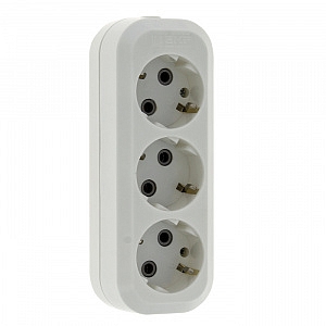 Колодка удлинителя "Эксперт" 3 гнезда/розетки 16А 3,5кВт c заземлением EKF Simple