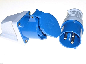 Комплект вилка-розетка Bals 16А 250В – артикул 73717487 в комплект входят: арт 7371 и арт 7487