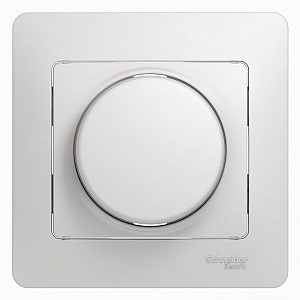 Светорегулятор (диммер) GLOSSA скрытой установки поворотно-нажимной 630Вт в сборе белый GSL000137 Sc