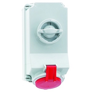 Розетка настенная с блокировкой 32А 4п( 3P+PE),  IP44 Bals 16030