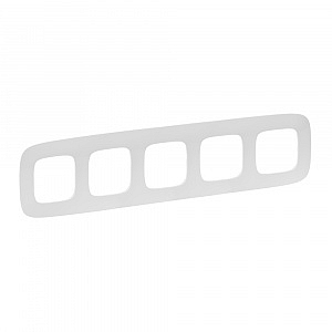 Рамка для розеток и выключателей Valena ALLURE 5 постов универсальная белый 754305 Legrand