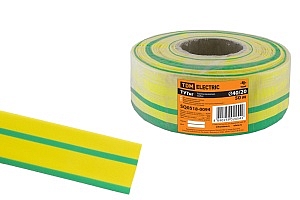 Термоусаживаемая трубка  40/20 ТУТнг желто-зеленая (50 м/ролл)  SQ0518-0094 TDM