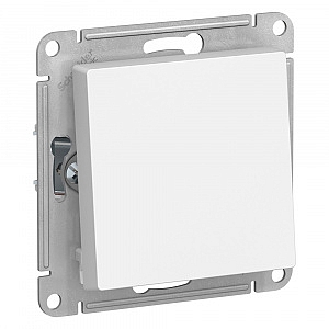 Переключатель одноклавишный Atlasdesign скрытой установки 10А проходной механизм белый ATN000161 Sch