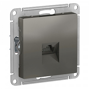 Розетка RJ45 компьютерная Atlasdesign скрытой установки cat. 5Е механизм сталь ATN000983 Schneider E