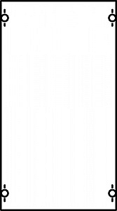 Панель с защитым пластроном и дин-рейкой