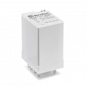 Реле миниатюрное универсальное электромеханическое 4CO 7A контакты AgNi 24В DC RTI кнопка тест + мех