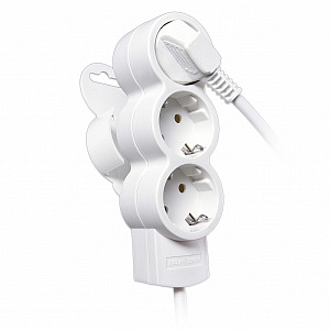 Удлинитель 3 гнезда/розетки 3 метра с/з 10А ПВС 3x1,5 (32005 2) Duwi Quick Fix