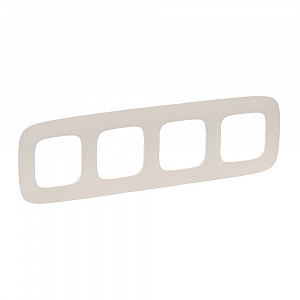 Рамка для розеток и выключателей Valena ALLURE 4 поста универсальная слоновая кость 754314 Legrand