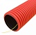 Труба гофрированная двустенная ПНД гибкая D63мм с протяжкой SN18 450 красн. (уп.50м)