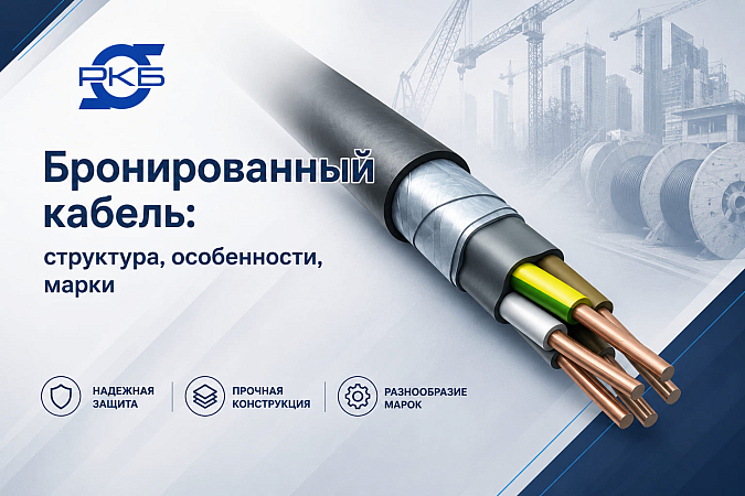 Бронированный кабель: структура, особенности, марки