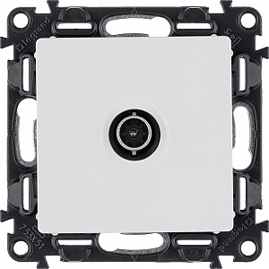 Розетка TV телевизионная Valena LIFE скрытой установки c топологией "звезда" 0-2400МГц с лицевой пан