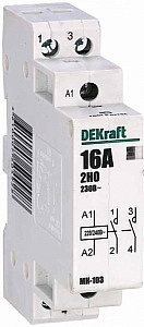 Контактор модульный 2НО 16А 230В МК-103 18050DEK DEKraft SE