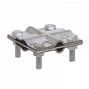 Зажим заземления стержень - полоса/пруток крестообразный, оцинк. 90540 EZETEK