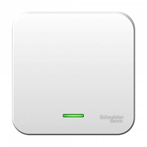 Выключатель одноклавишный BLANCA открытой установки 6А 250В с подсветкой (cх.1)а с изолирующей пласт