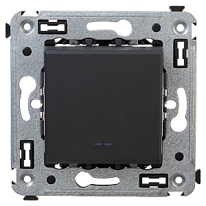 Выключатель 1-кл. СП Avanti "Черный матовый"