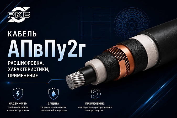 Кабель АПвПу2г: расшифровка, характеристики, применение