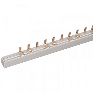 Шина соединительная трехрядная  до 63 А (PIN- штырь) длина 1 М (YNS21-3-063) IEK