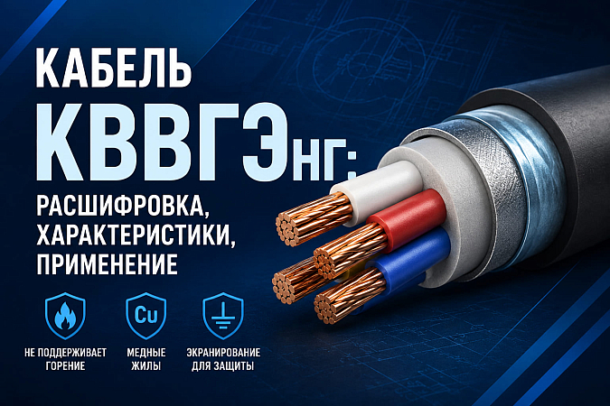 Кабель КВВГЭнг: расшифровка, характеристики, применение