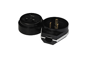 Розетка РШ-ВШ 25/380* (СЭЗО-В-А-25/380) IP20 черная С000048 Свет спб