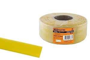 Термоусаживаемая трубка  25/12,5 ТУТнг желтая (50 м/ролл)  SQ0518-0065 TDM