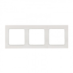 Рамка для розеток и выключателей 3 поста Стокгольм белый EZM-G-302-20 EKF PROxima