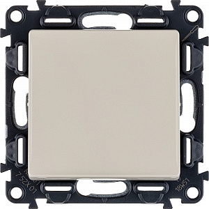 Выключатель одноклавишный Valena LIFE скрытой установки 10А 250В с лицевой панелью безвинтовые зажим