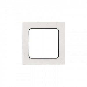 Рамка для розеток и выключателей 1 пост Стокгольм белый с линией цвета черный EXM-G-304-10 EKF PROxi