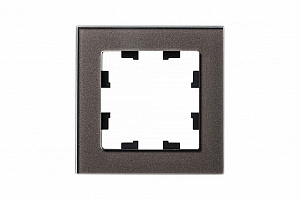 Рамка для розеток и выключателей 1 пост Atlasdesign Nature стекло мокко ATN320601 Schneider Electric