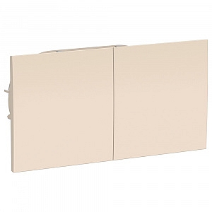 Розетка двойная Atlasdesign скрытой установки с заземлением со шторками со сдвижными крышками 16А в Schneider Electric
