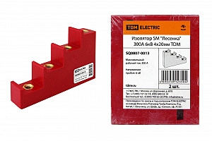 Изолятор шинный (силовой) SM "Лесенка" 300А 6кВ 4х20мм (SQ0807-0013) TDM