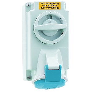 Розетка настенная 16A 3п(2Р+PE) 6ч, 230В, IP44 170x90  Bals 1619