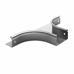 Ответвитель горизонтальный плавный 100х50, толщ. 0,55 мм, Сендзимир цинк ОГП-100х50-0,55-R100-СЦ 031